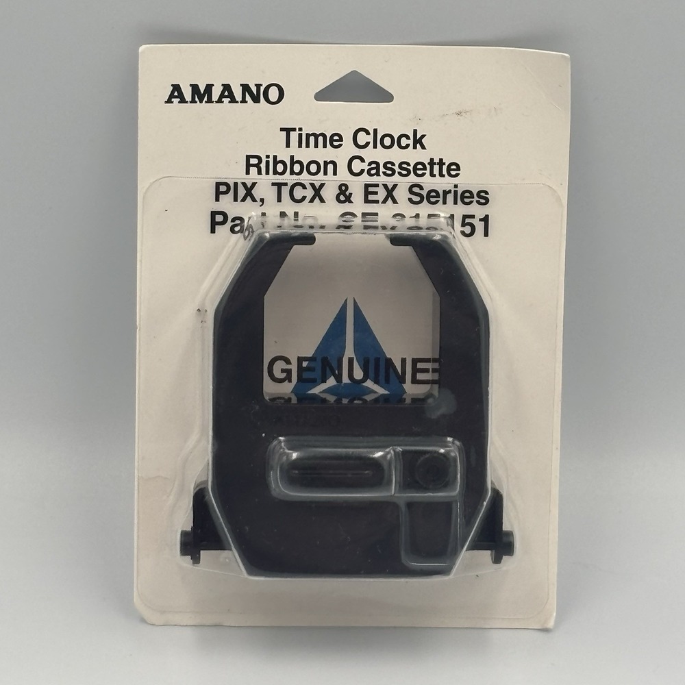 NEW GENUINE AMANO CE-315151 TIME CLOCK RIBBON CASSETTE PIX TCX EX SERIES SEALED